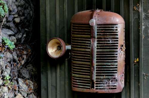 vintage vehicle grille truck headlight