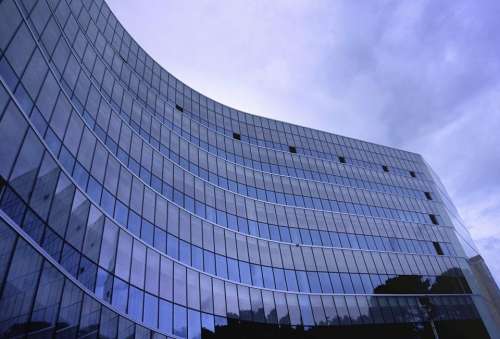 building architecture glass blue infrastructure