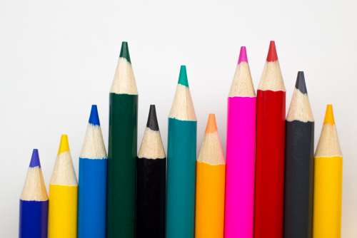 colors colored pencils color pencil histogram trend