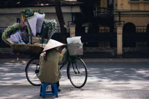 street vendor seller people woman