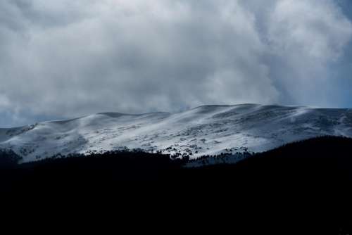 mountain highland cloud sky summit