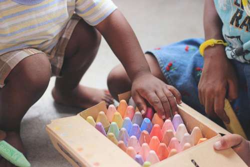 people kid child african american box