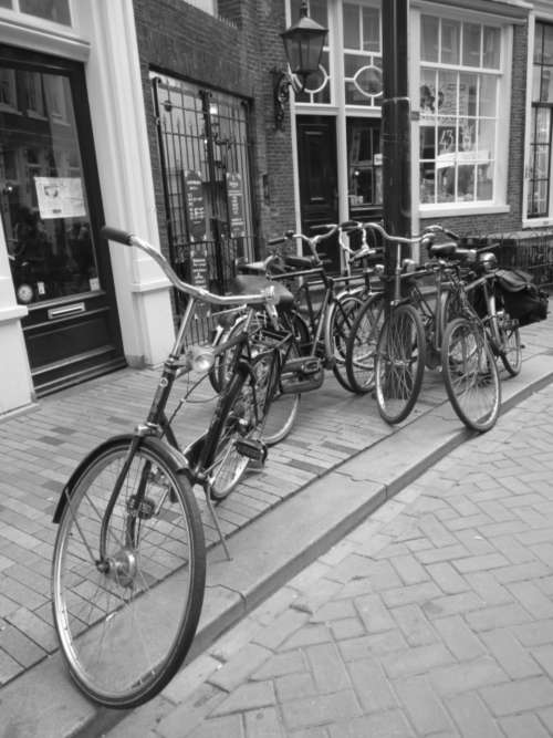 Amsterdam bike road trip vintage