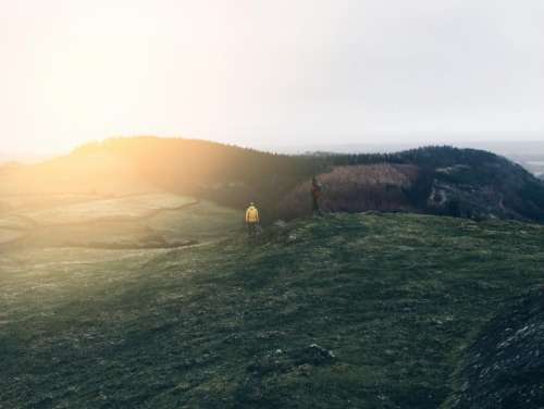 grass fields hills nature outdoors