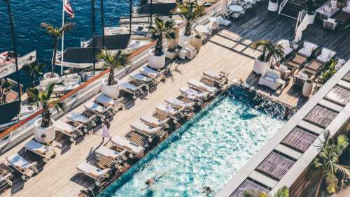 resort hotel summer vacation swimming pool