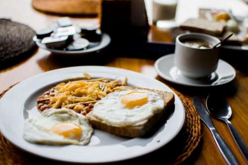 food eat breakfast bread eggs