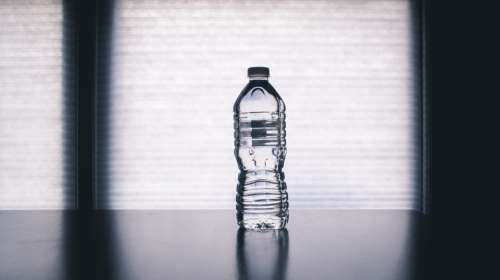 water bottle table object windows