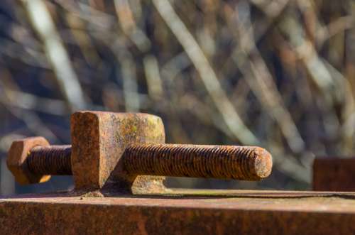 metal rusty bolt industry rust