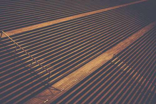 stairs empty bleachers line symmetry