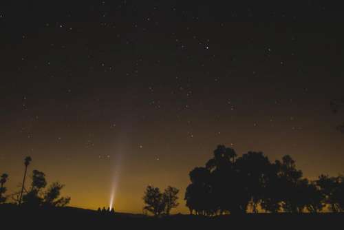 stars sky night evening dark