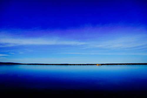 nature landscape water sky clouds