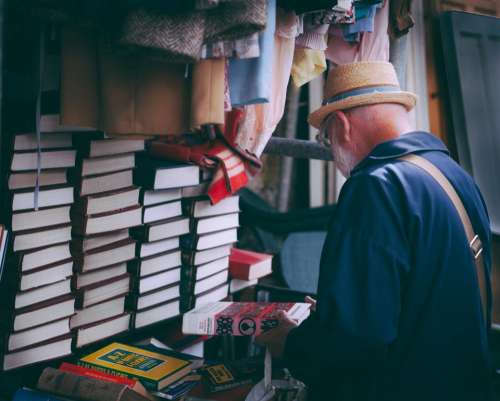 people man books read display