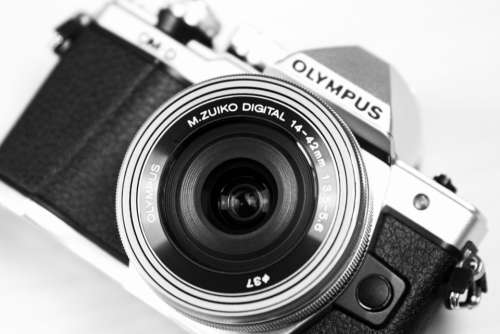 olympus black & white camera vintage retro