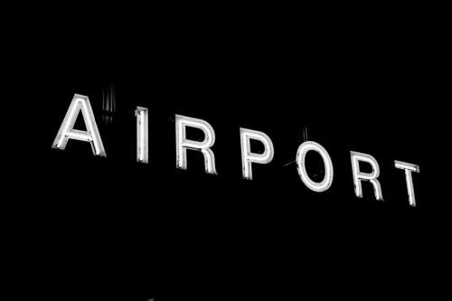 airport sign led