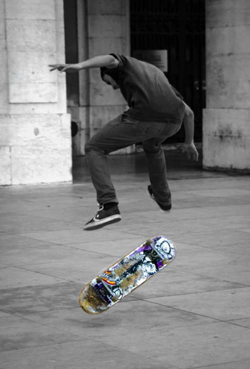 skateboard skater sports pavement guy
