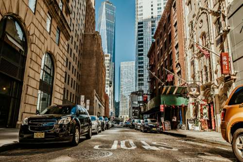 city architecture new york usa street