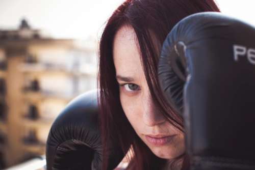 people woman boxing sport hobby