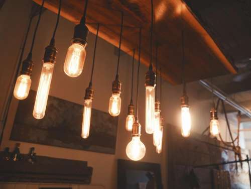 lights light bulbs illumination interior idea