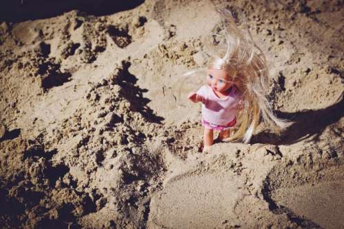 beach sand summer doll toy