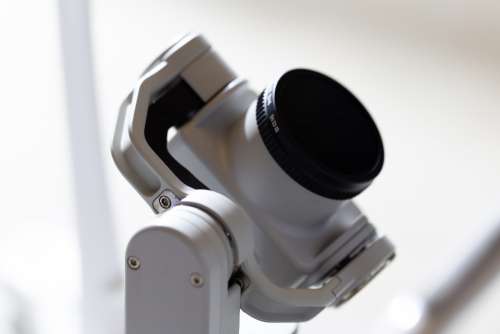 drone camera gimbal closeup lens