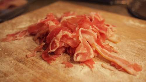 bacon meat food ingredients cooking