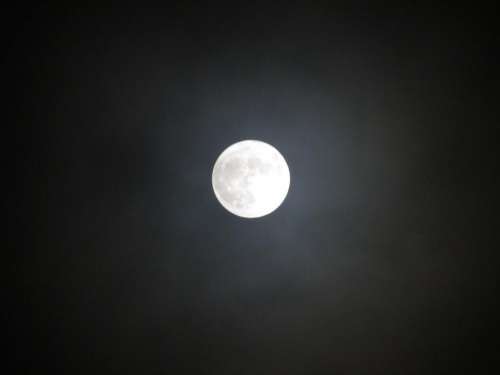 dark night sky moon light