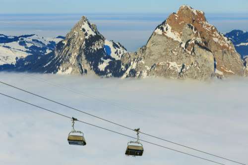 chair lift ski lift ropeway cable car summit