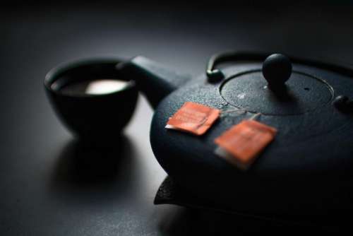 tea pot cup drink