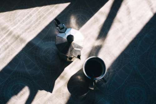 table coffee tea cup teapot