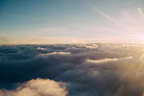 above the clouds sky sunshine sun rays nature