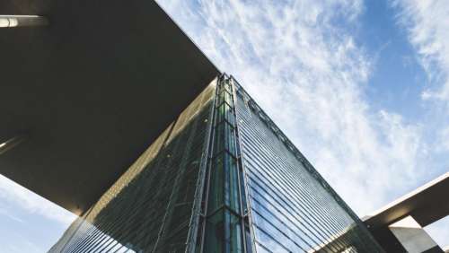 architecture building infrastructure blue sky