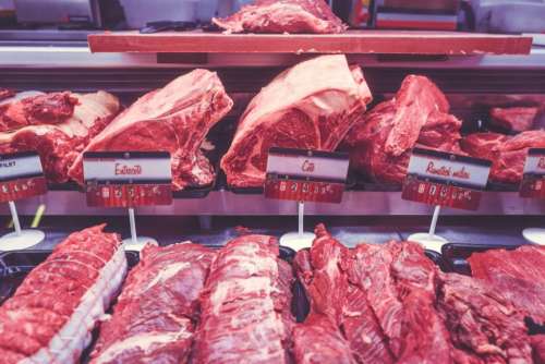 meat beef pork butcher market