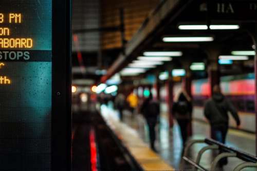 station subway train rail shed