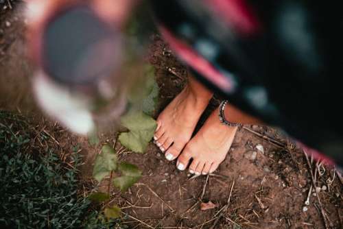 woman feet outdoors wine vineyard