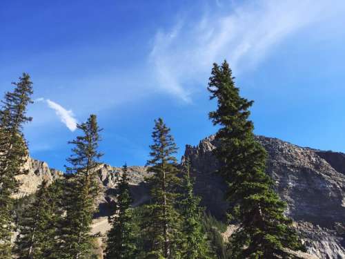 mountain hill cliff rocks ridge