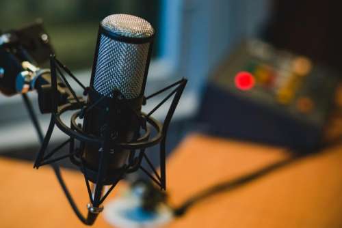 microphone audio recording podcast music
