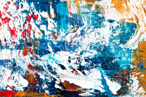 messy abstract painting art artist