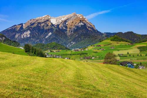 Stanserhorn Pilatus springtime spring meadow