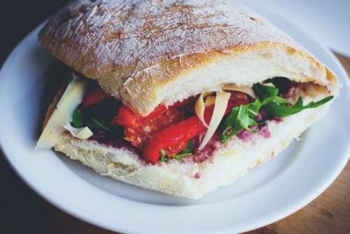 bread sandwich food vegetable breakfast