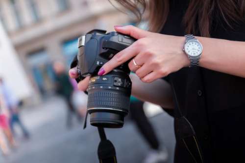 black camera lens photography accessory