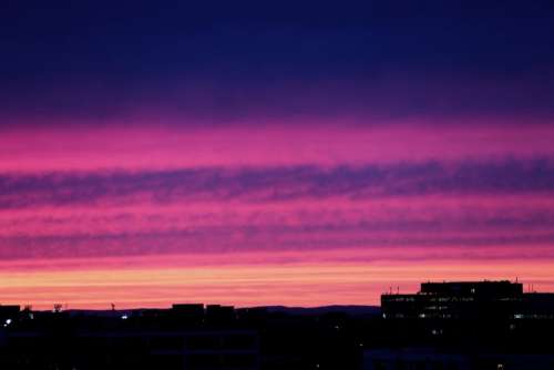 pink purple sunset dusk sky