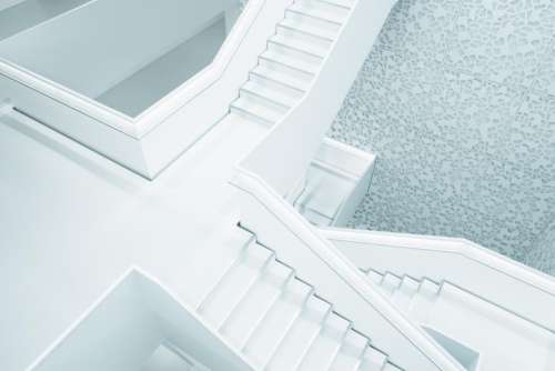 architecture white building infrastructure stairs