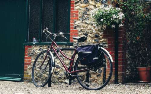 vintage bicycle garden outdoors transport
