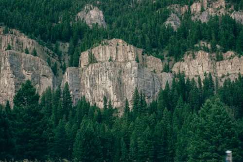 nature landscape mountains cliff rocks