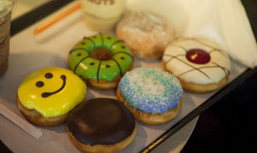 donuts assorted bakery happy smile