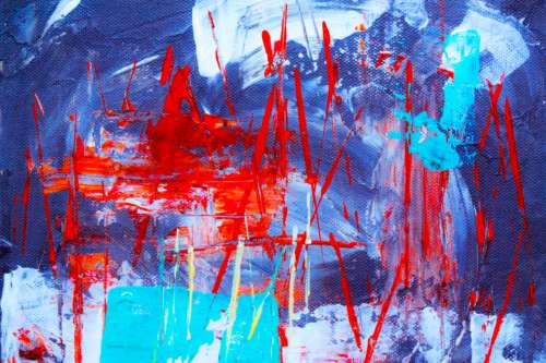 abstract blue painting art artist