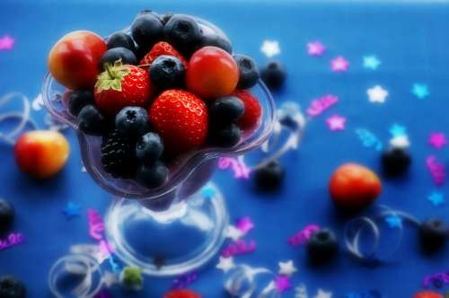 fruit strawberries blueberries food berries