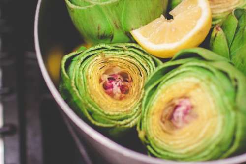 artichoke plant food green lemon