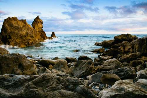 nature coast islands rocks water