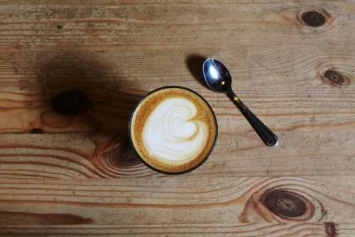 coffee cafe latte cappuccino heart